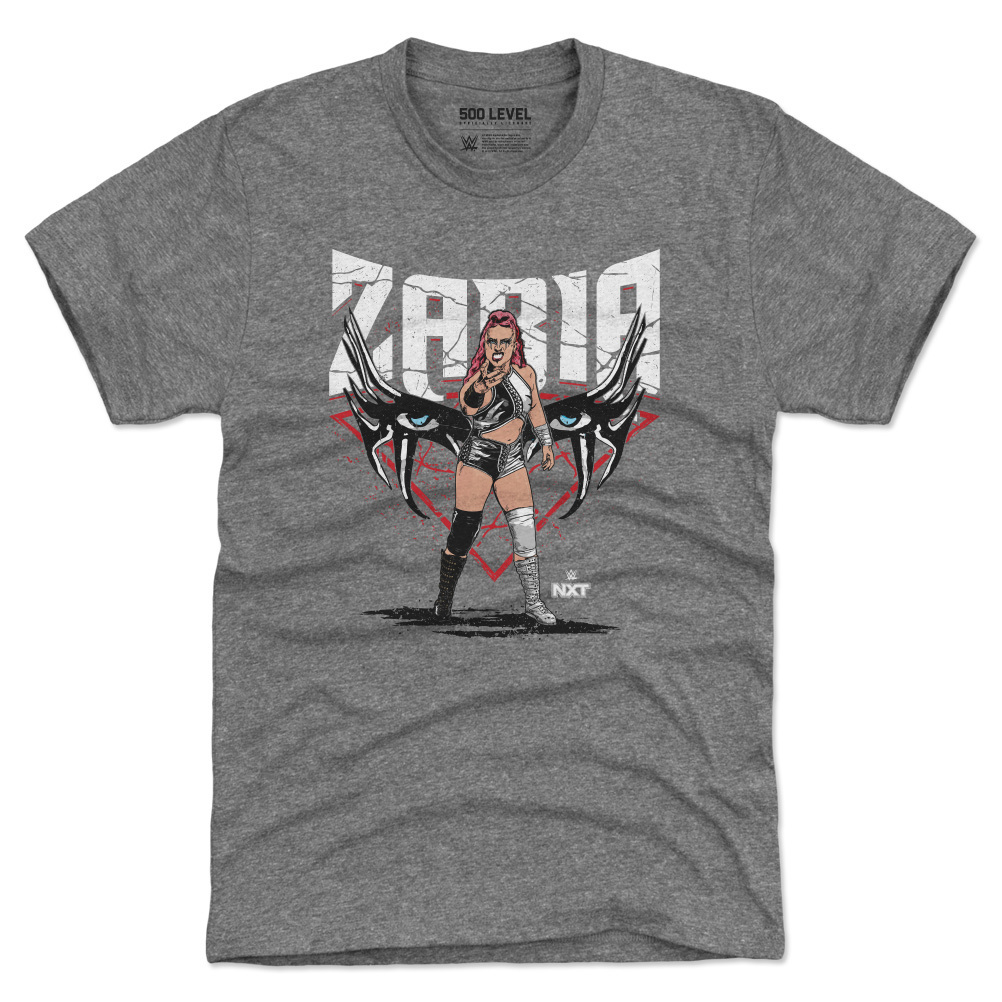Men’s 500 Level Heather Gray Zaria Eyes Tri-Blend T-Shirt Men’s 500 Level Heather Gray Zaria Eyes Tri-Blend T-Shirt