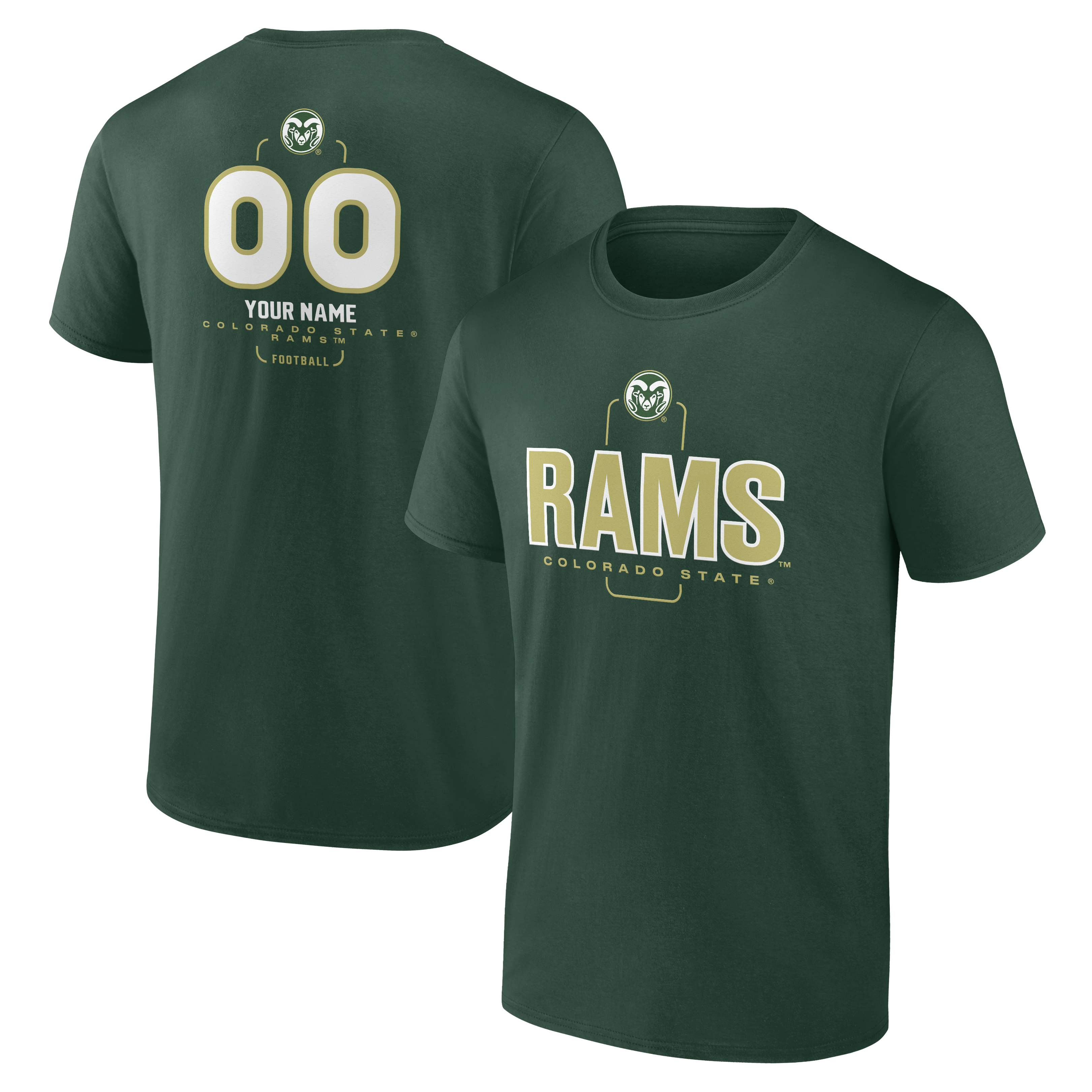 Men’s Green Colorado State Rams Personalized Name & Number Midfielder T-Shirt Men’s Green Colorado State Rams Personalized Name & Number Midfielder T-Shirt