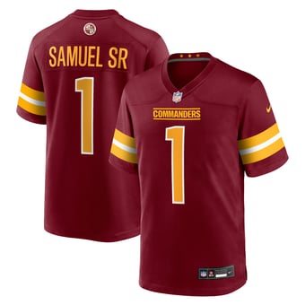 Men's Nike Deebo Samuel Sr Burgundy Washington Commanders Game Player Jersey