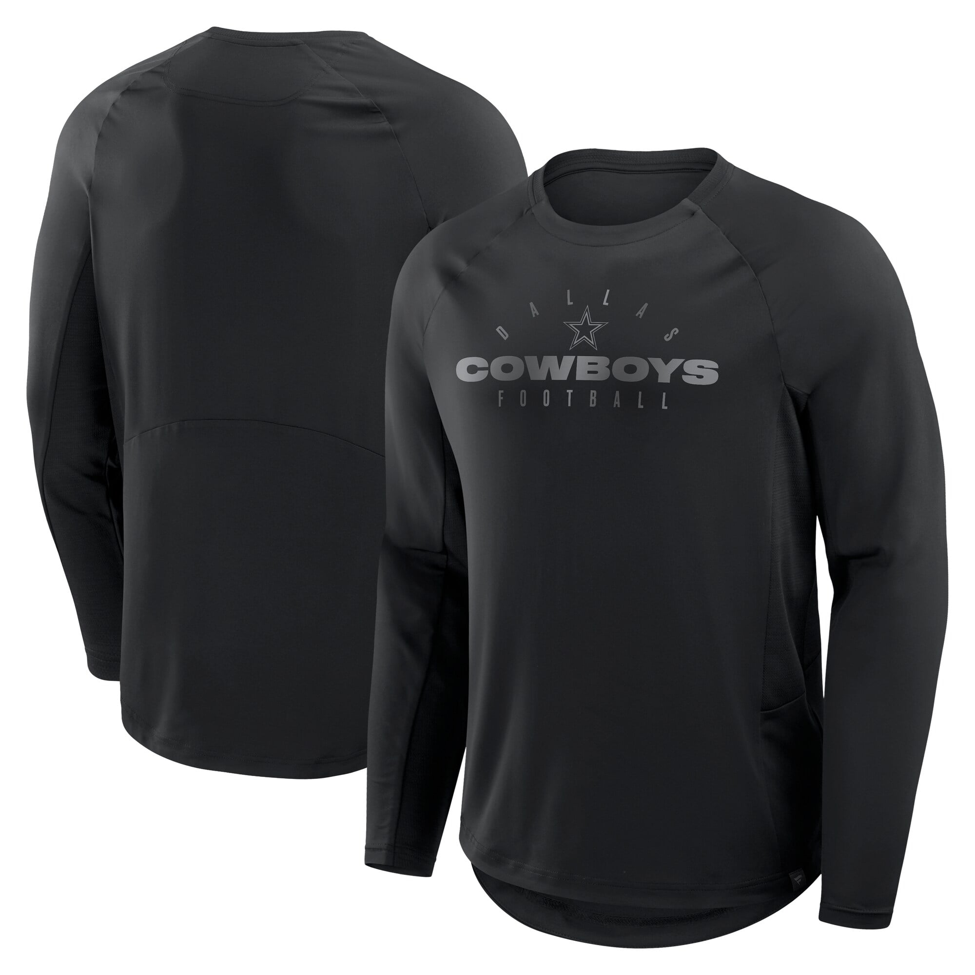 Men's Fanatics Black Dallas Cowboys Big & Tall Coverage Scheme Long Sleeve T-Shirt