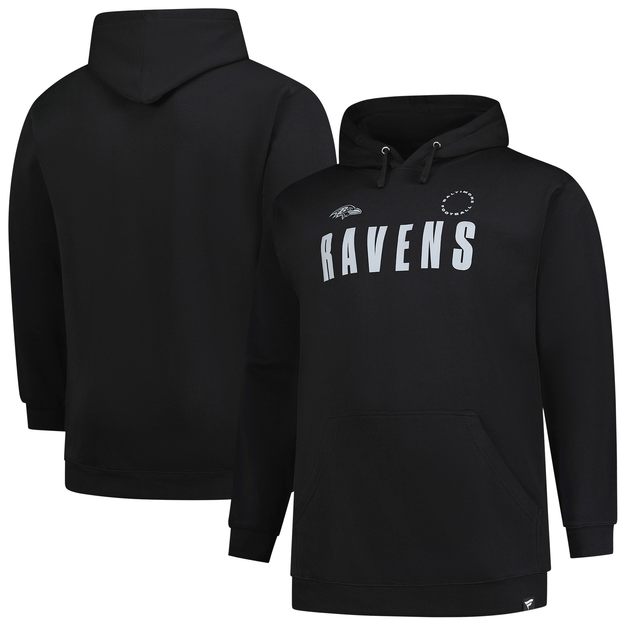 Men's Fanatics Black Baltimore Ravens Big & Tall Chip Shot Hoodie