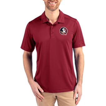 Men's Cutter & Buck Maroon Florida State Seminoles Prospect Eco Textured Stretch Recycled Polo