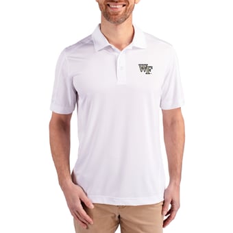 Men's Cutter & Buck Wake Forest Demon Deacons Prospect Eco Textured Stretch Recycled Polo