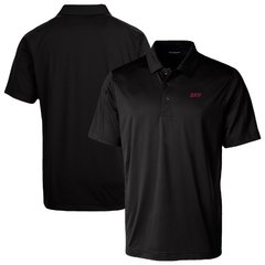 Men's Cutter & Buck Black Eastern Kentucky Colonels Prospect Eco Textured Stretch Recycled Polo