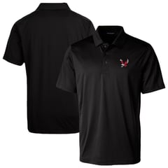 Men's Cutter & Buck Black Eastern Washington Eagles Prospect Eco Textured Stretch Recycled Polo