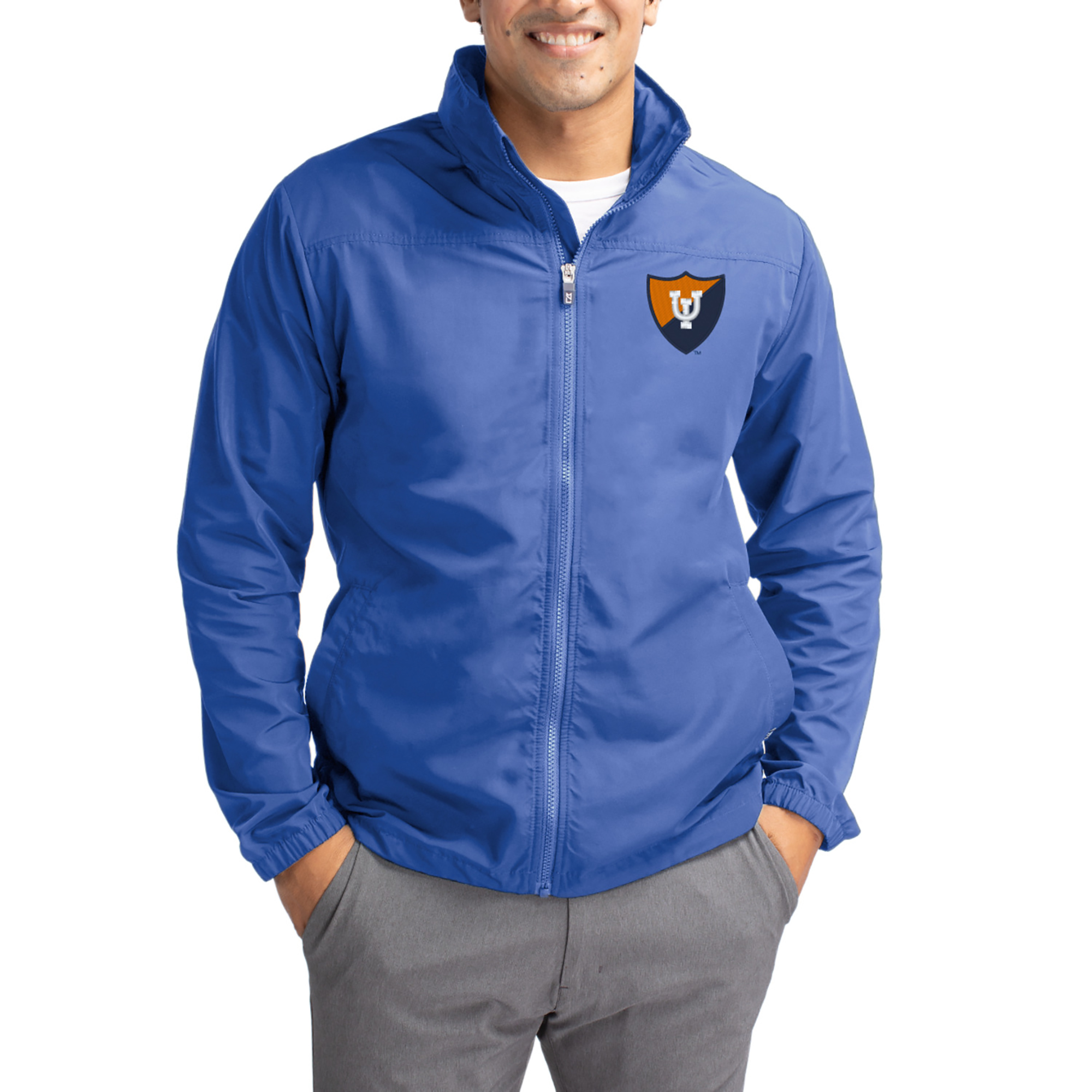 Men’s Cutter & Buck Blue Illinois Fighting Illini Charter Eco Recycled Full-Zip Jacket Men’s Cutter & Buck Blue Illinois Fighting Illini Charter Eco Recycled Full-Zip Jacket