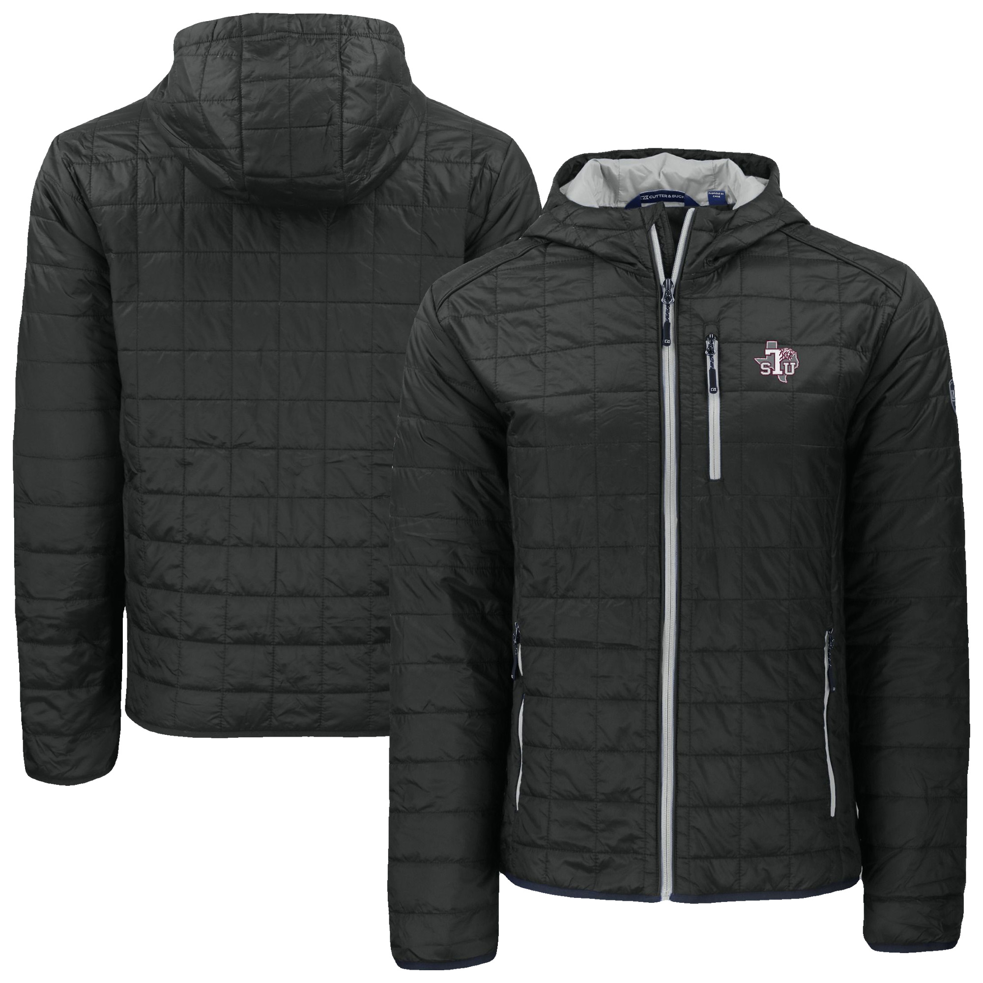 Men’s Cutter & Buck Black Texas Southern Tigers Rainier Eco PrimaLoft Hooded Full-Zip Jacket Men’s Cutter & Buck Black Texas Southern Tigers Rainier Eco PrimaLoft Hooded Full-Zip Jacket
