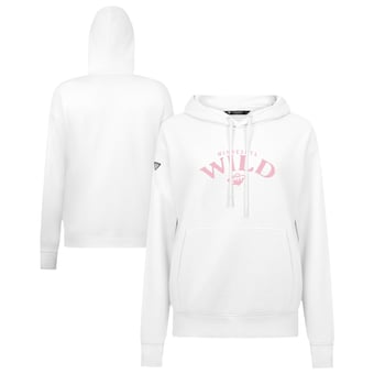 Women's Levelwear  White Minnesota Wild Mother's Day Adorn Arched Pullover Hoodie