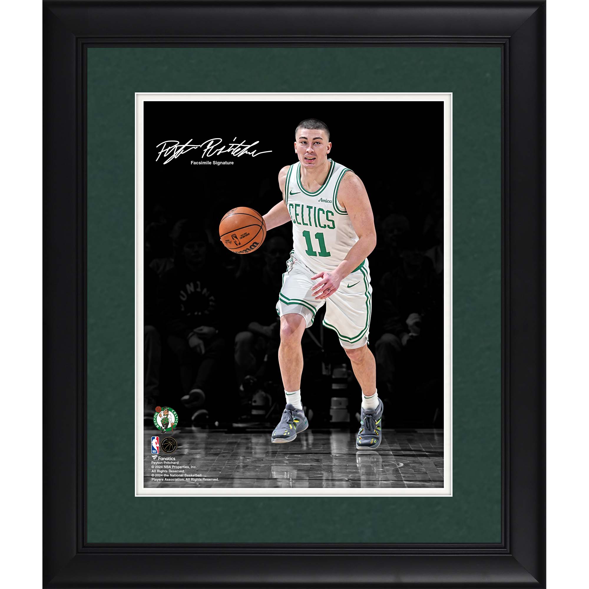 Payton Pritchard Boston Celtics Facsimile Signature Framed 11″ x 14″ Spotlight Photograph Payton Pritchard Boston Celtics Facsimile Signature Framed 11″ x 14″ Spotlight Photograph