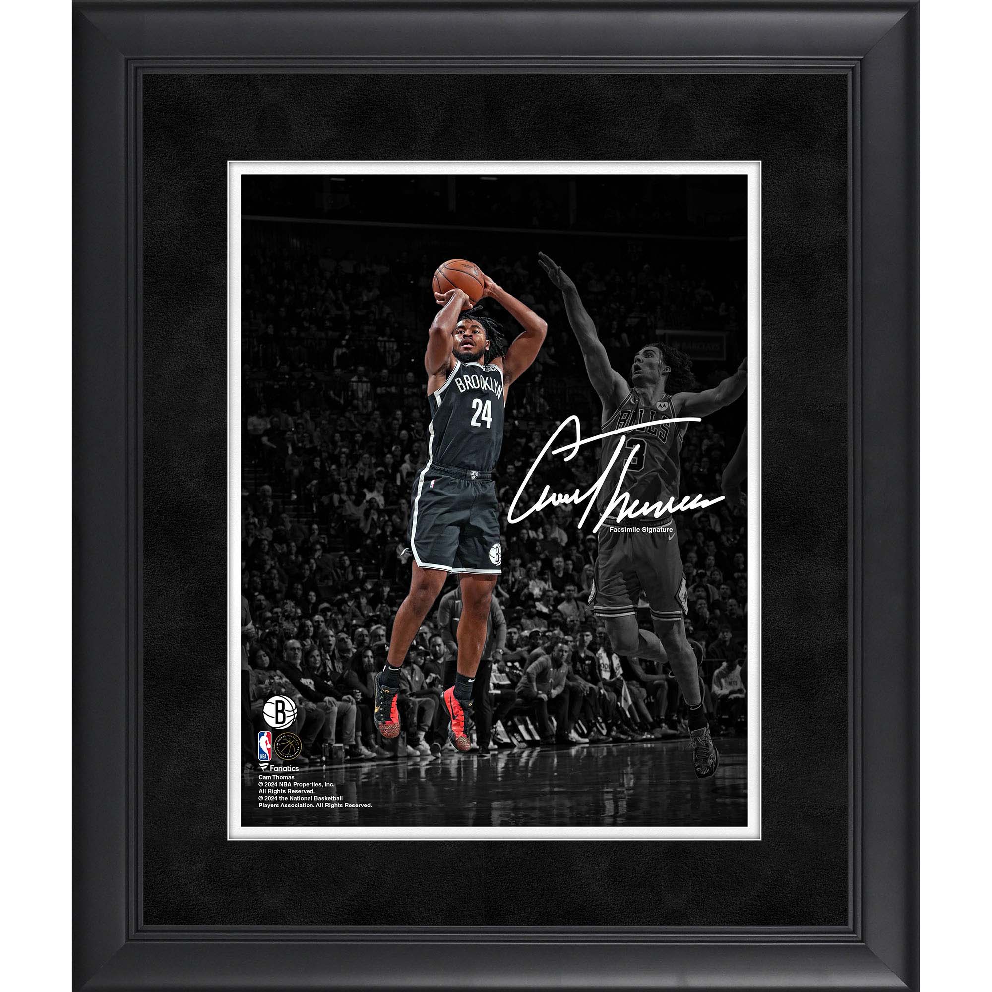 “Cam Thomas Brooklyn Nets Facsimile Signature Framed 11″” x 14″” Spotlight Photograph” “Cam Thomas Brooklyn Nets Facsimile Signature Framed 11″” x 14″” Spotlight Photograph”