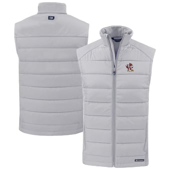 Men's Cutter & Buck Louisville Cardinals Evoke Hybrid Eco Softshell Recycled Full-Zip Vest