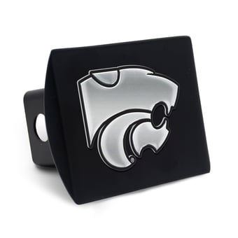 WinCraft Kansas State Wildcats Premium Metal Chrome Logo Hitch Cover