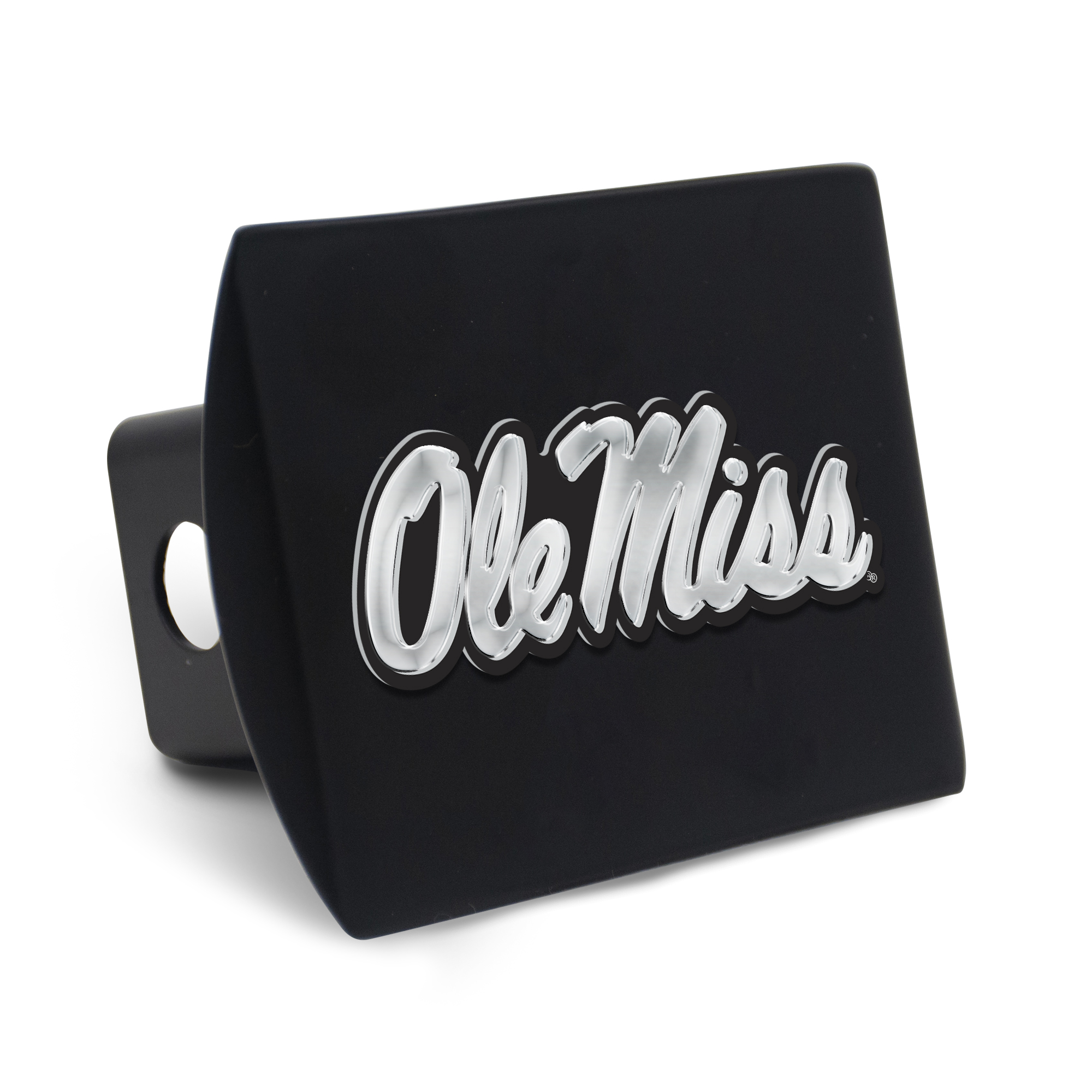 WinCraft Ole Miss Rebels Premium Metal Chrome Logo Hitch Cover