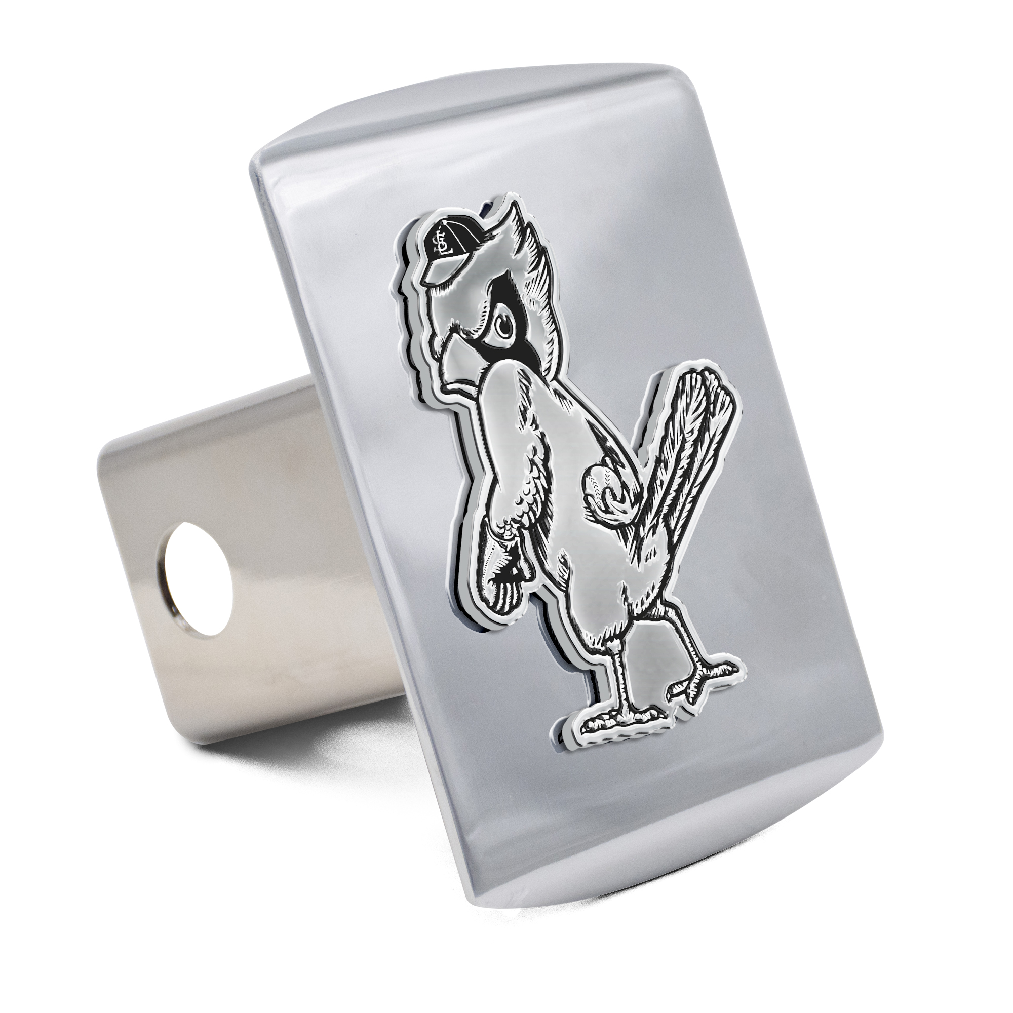 WinCraft St. Louis Cardinals Premium Metal Chrome Universal Hitch Cover