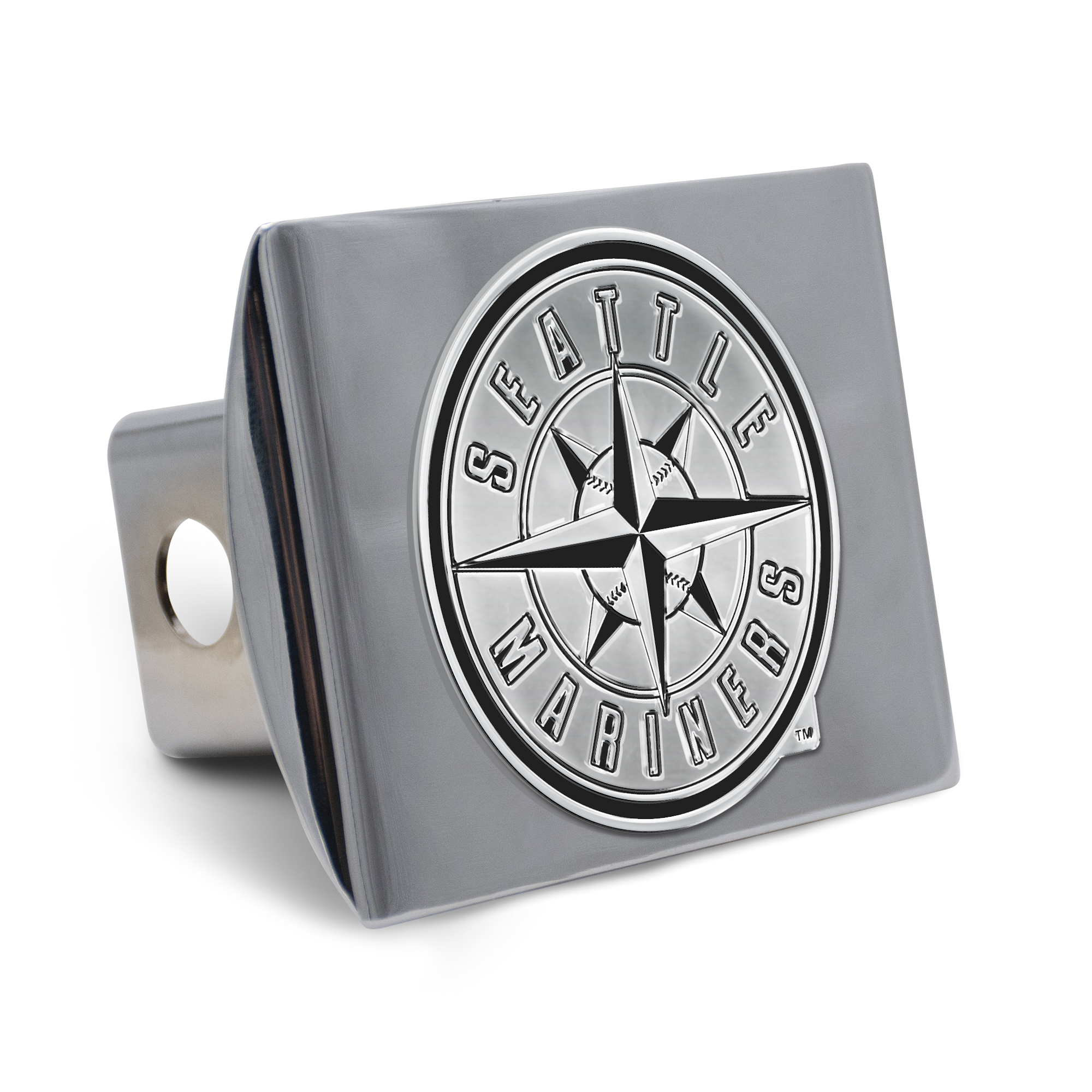WinCraft Seattle Mariners Premium Metal Chrome Hitch Cover