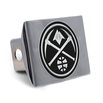 WinCraft Denver Nuggets Premium Metal Chrome Hitch Cover