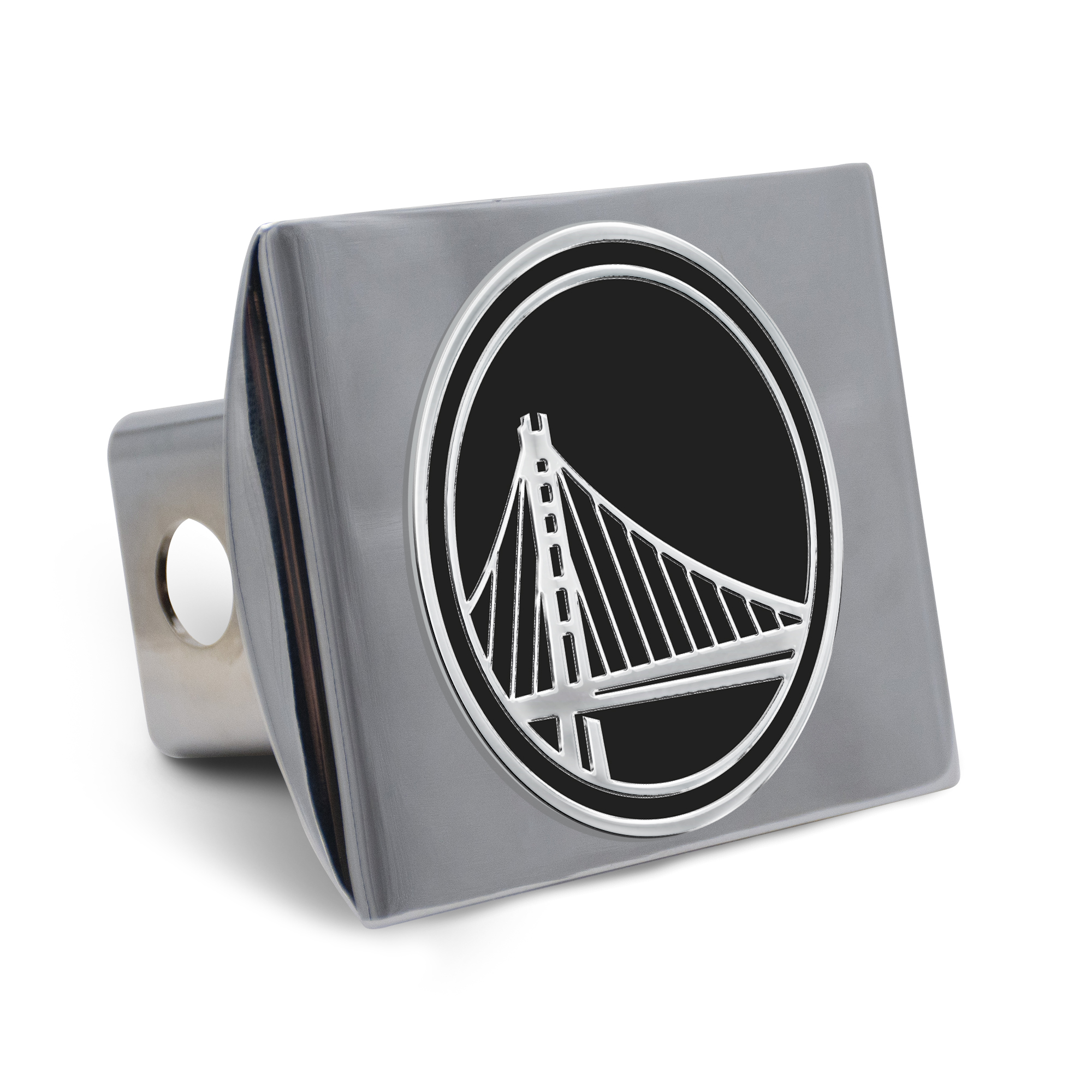 WinCraft Golden State Warriors Premium Metal Chrome Hitch Cover