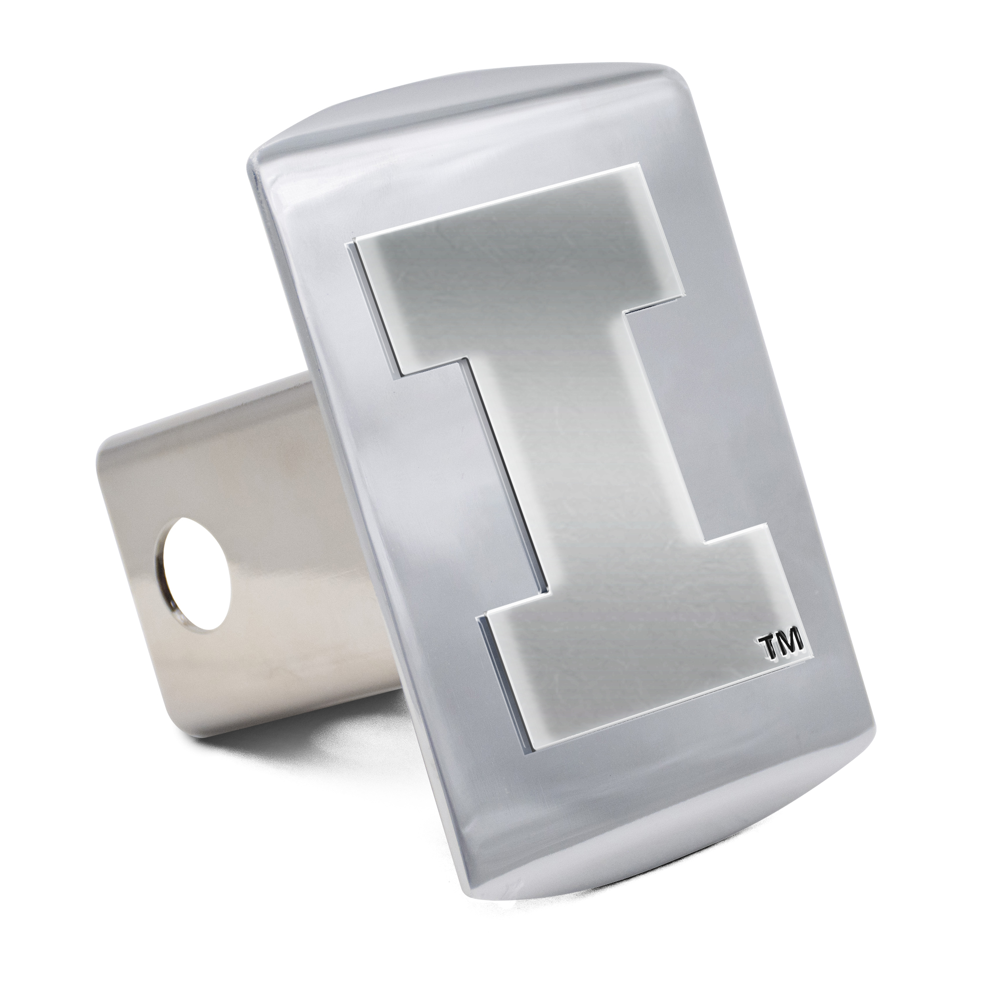 WinCraft Illinois Fighting Illini Premium Metal Chrome Hitch Cover