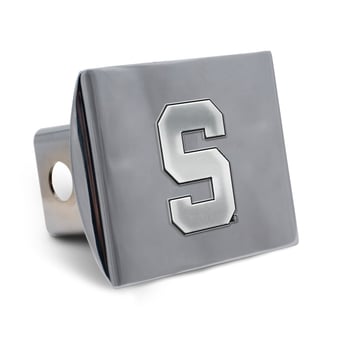 WinCraft Michigan State Spartans Premium Metal Chrome Hitch Cover
