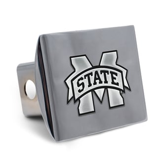 WinCraft Mississippi State Bulldogs Premium Metal Chrome Hitch Cover