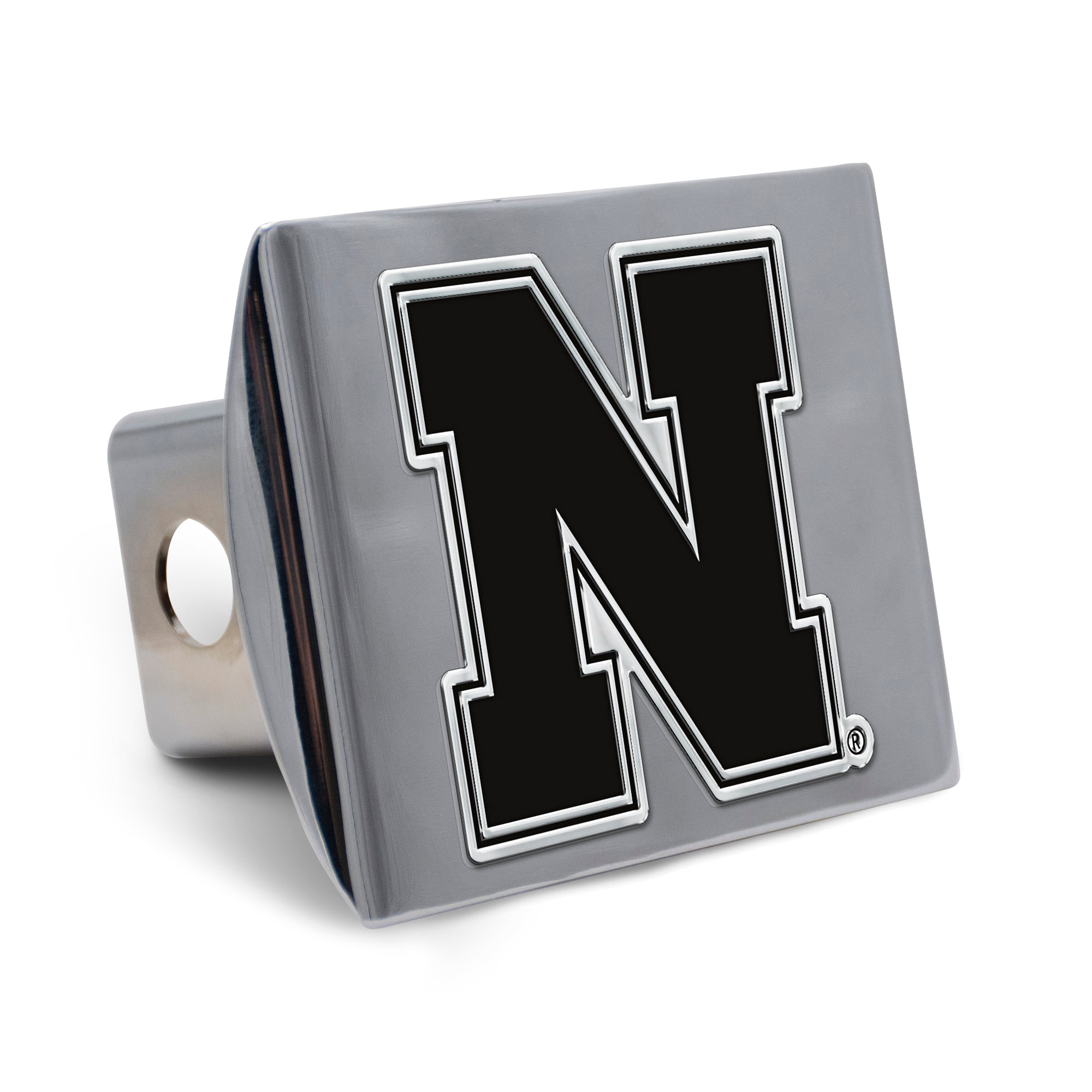 WinCraft Nebraska Huskers Premium Metal Chrome Hitch Cover