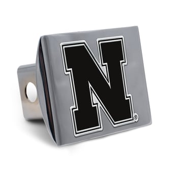 WinCraft Nebraska Huskers Premium Metal Chrome Hitch Cover
