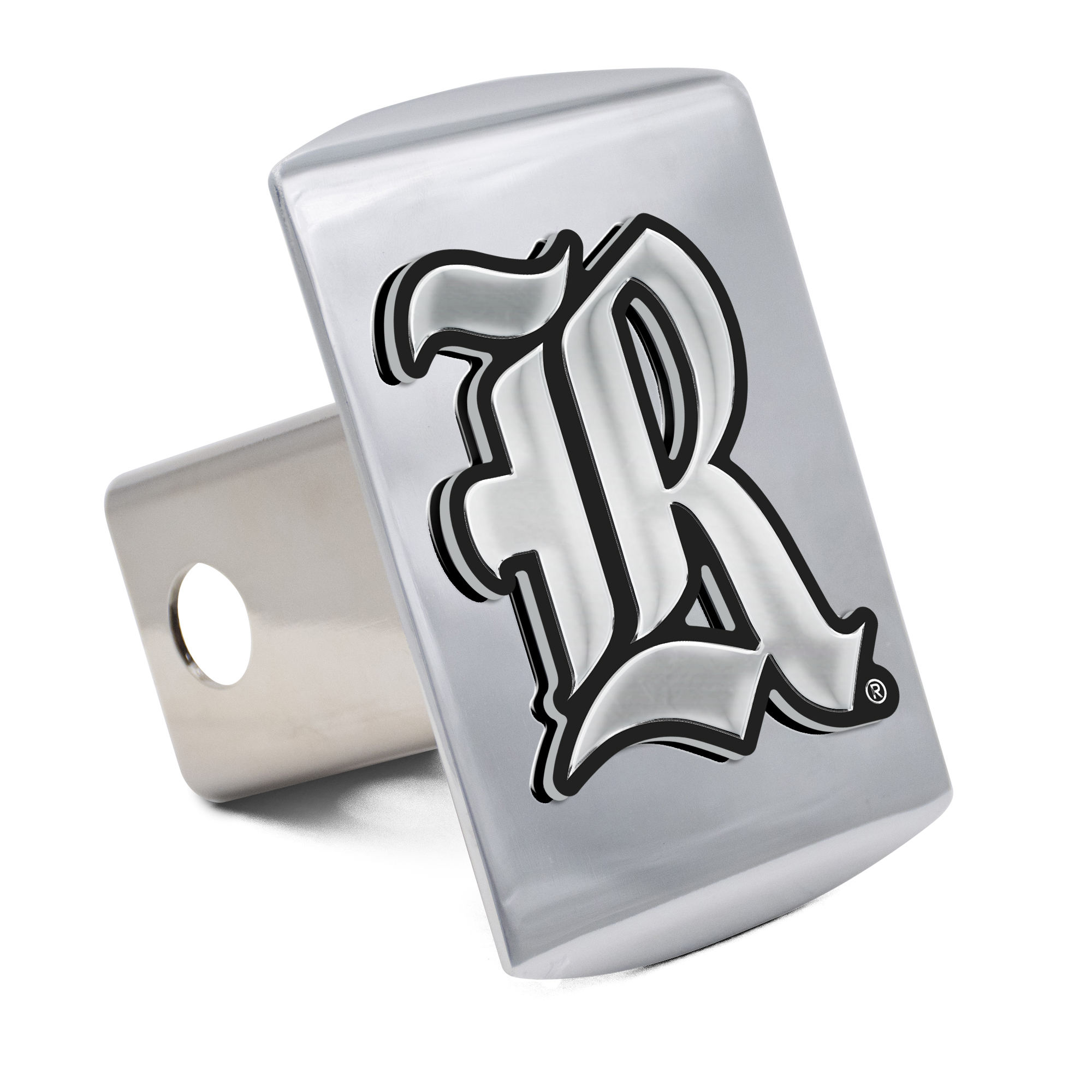 WinCraft Rice Owls Premium Metal Chrome Hitch Cover