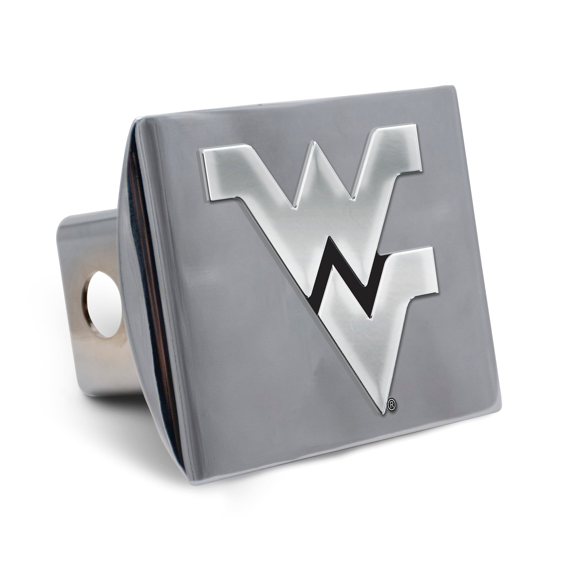 WinCraft West Virginia Mountaineers Premium Metal Chrome Hitch Cover