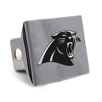 WinCraft Carolina Panthers Premium Metal Chrome Hitch Cover