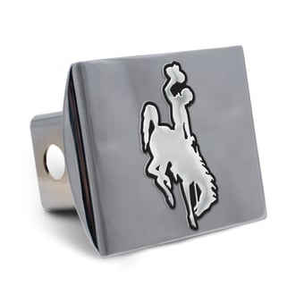 WinCraft Wyoming Cowboys Premium Metal Chrome Hitch Cover