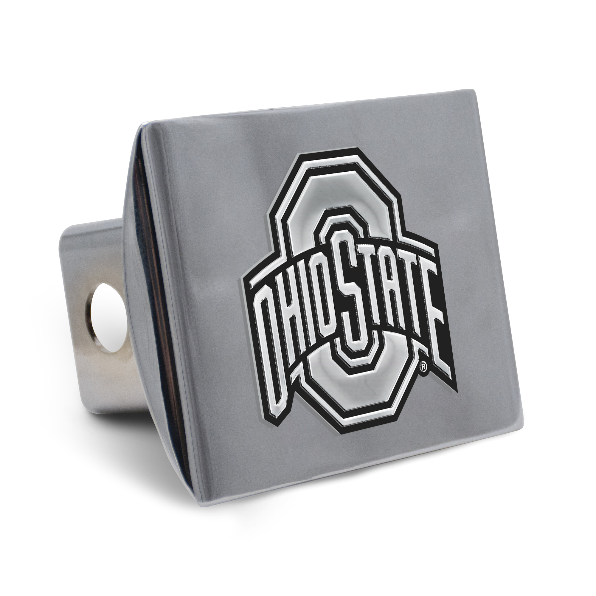 WinCraft Ohio State Buckeyes Premium Metal Chrome Hitch Cover
