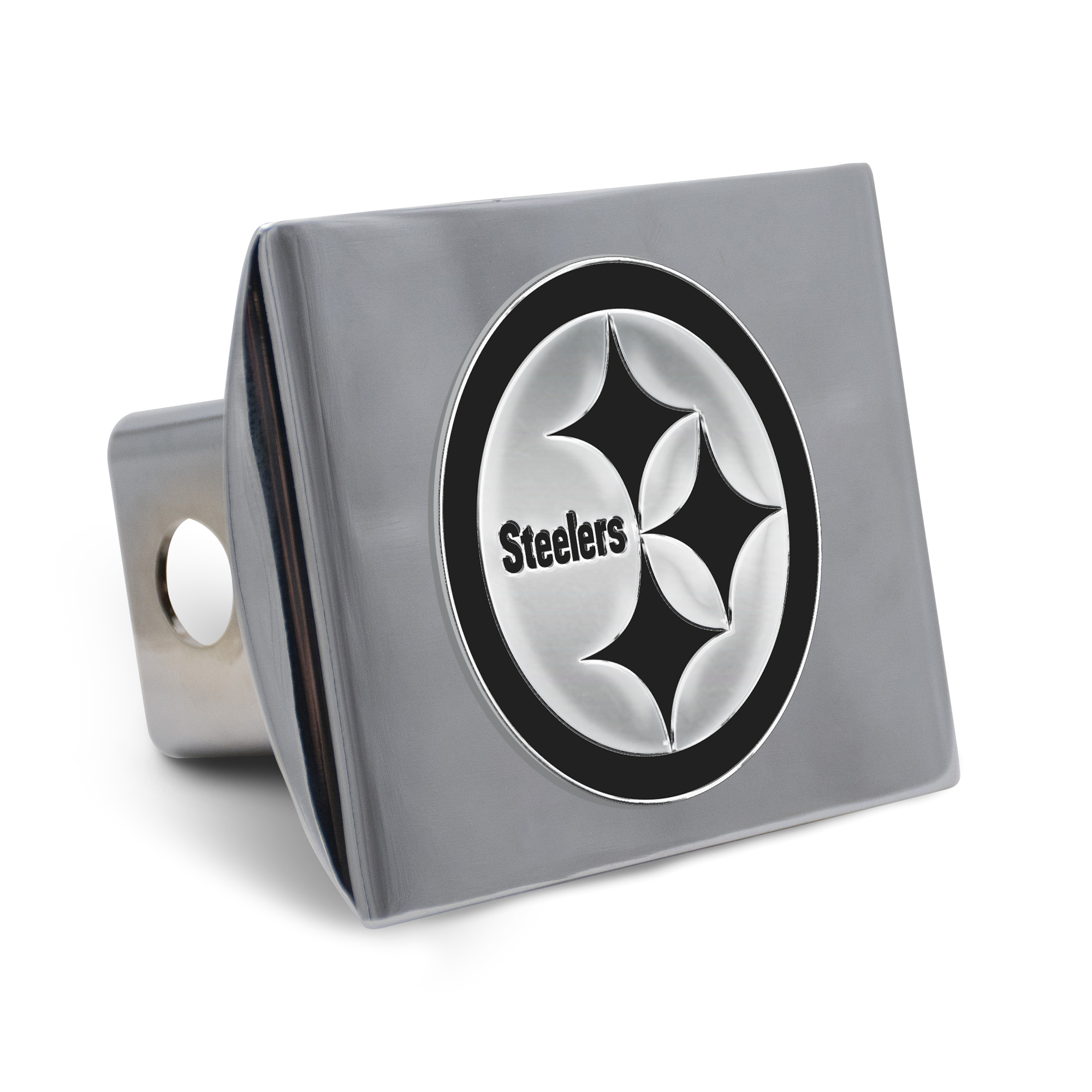 WinCraft Pittsburgh Steelers Premium Metal Chrome Hitch Cover