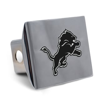 WinCraft Detroit Lions Premium Metal Chrome Hitch Cover