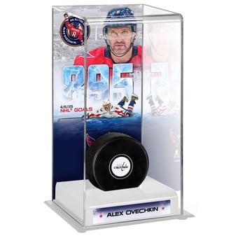 Alexander Ovechkin Washington Capitals 895th Goal Deluxe Tall Hockey Puck Case