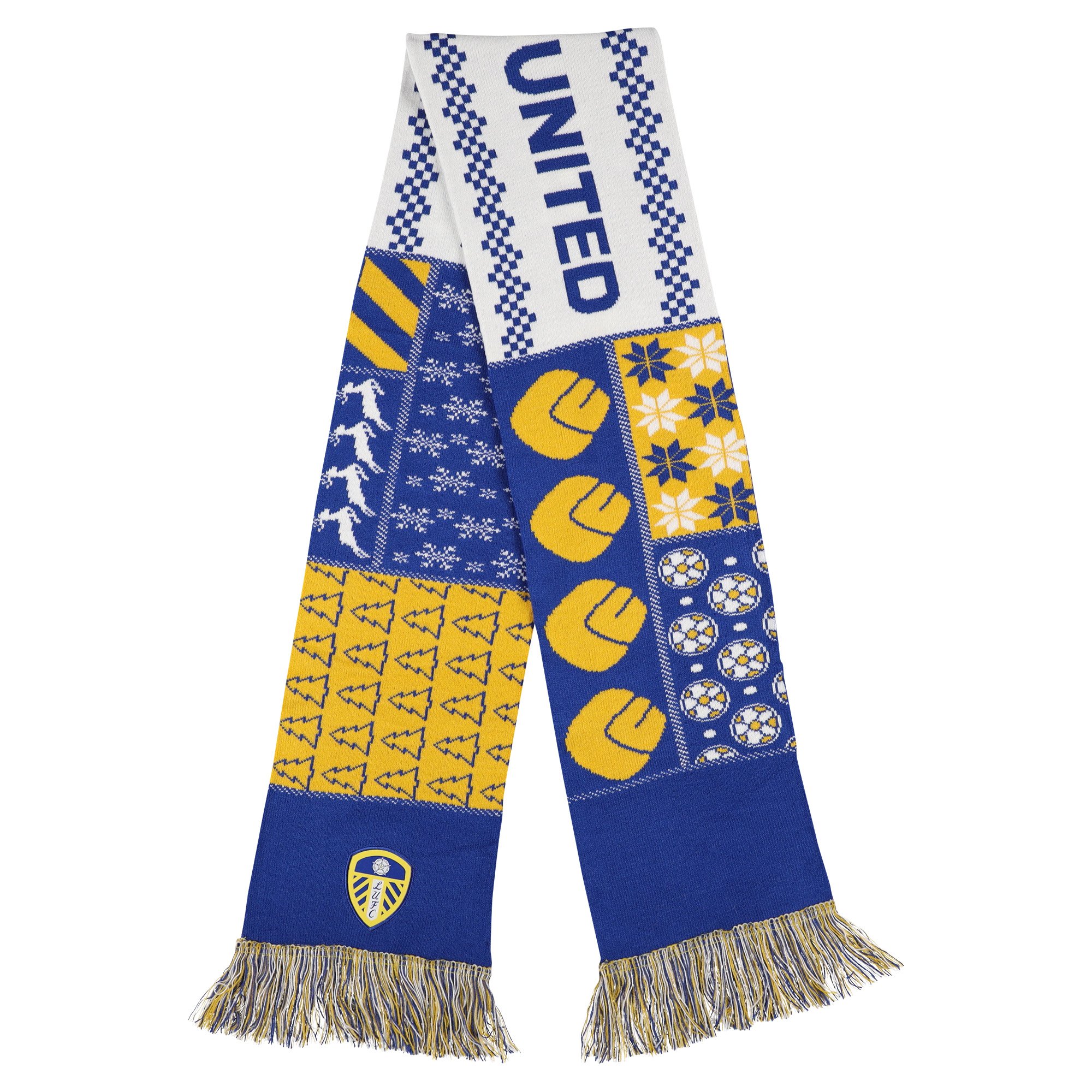 Leeds United Christmas Scarf - Adults