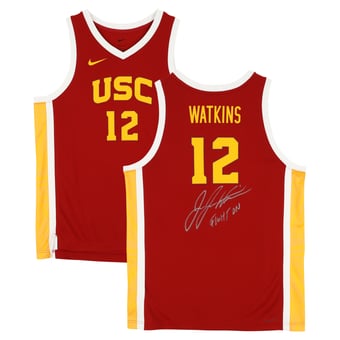 "JuJu Watkins USC Trojans Autographed Nike Cardinal Replica Jersey with ""Fight On!"" Inscription"