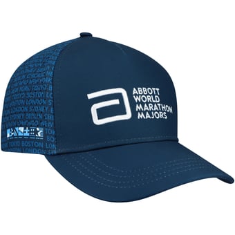 Unisex BOCO Gear  Black World Marathon Majors Running Adjustable Trucker Hat