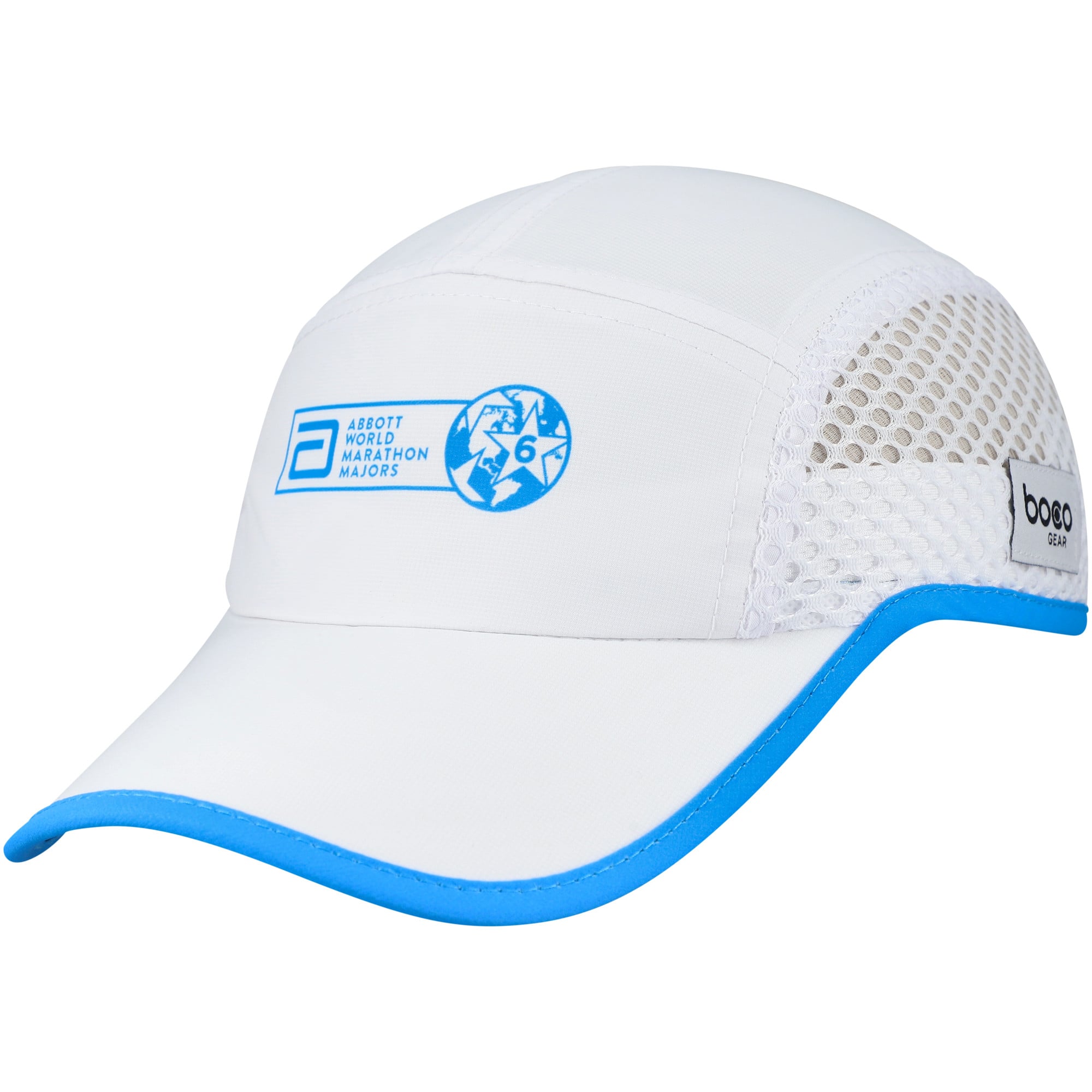 Unisex BOCO Gear  White World Marathon Majors Running Mesh Adjustable Hat