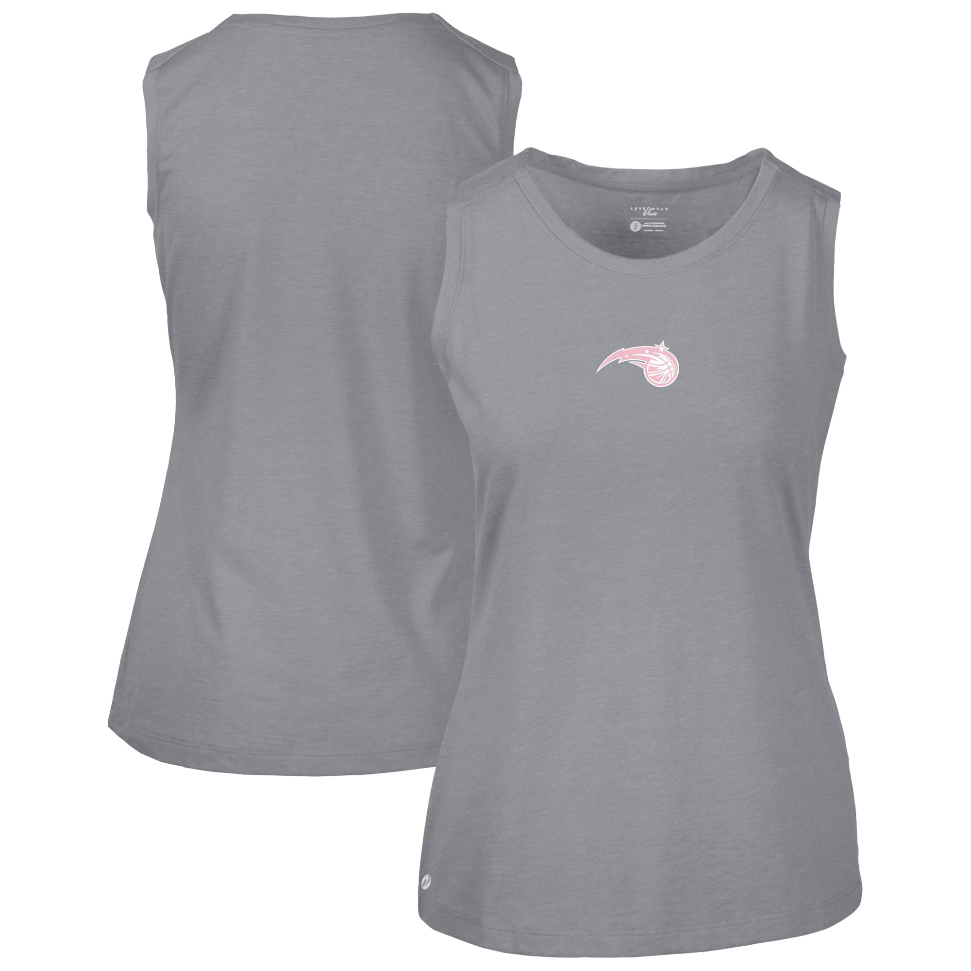 Women's Levelwear  Gray Orlando Magic Mother's Day Macy Core Logo Tank Top
