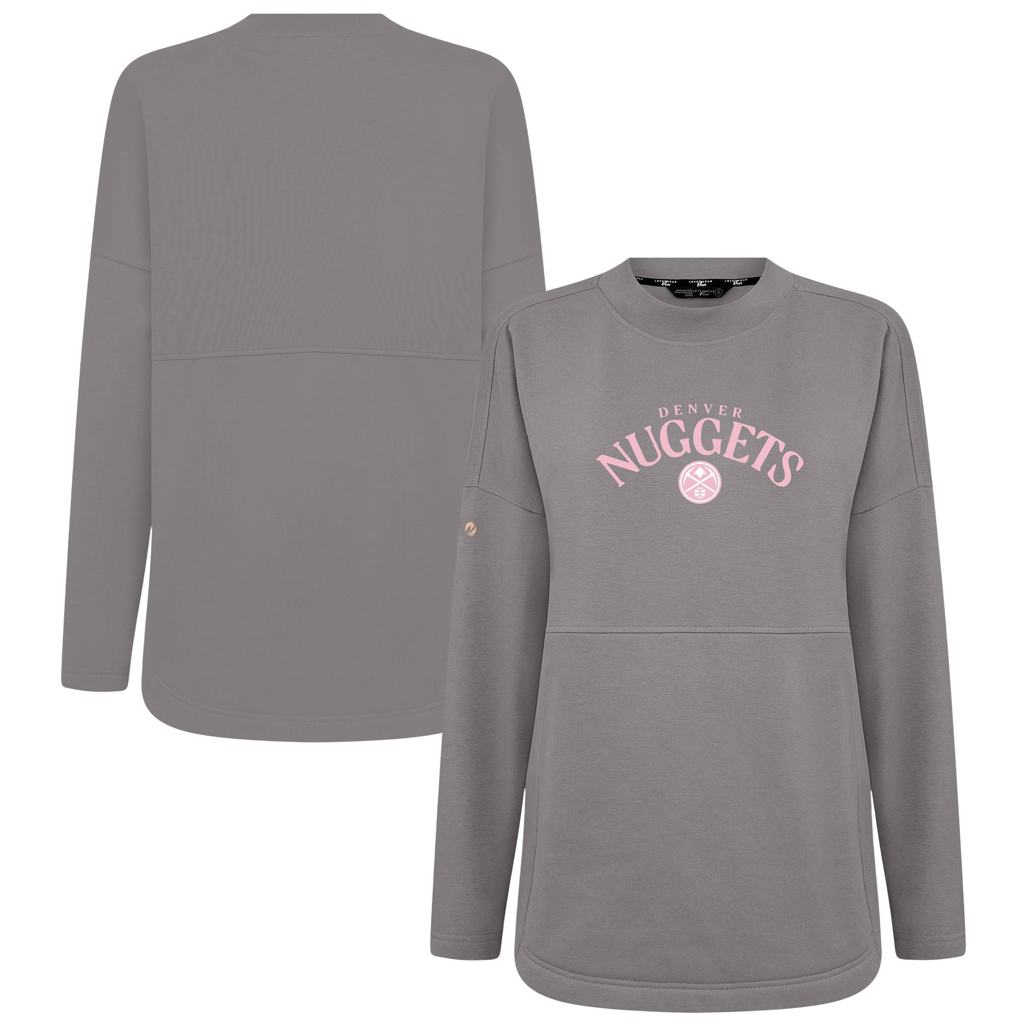 Women's Levelwear  Gray Denver Nuggets Mother's Day Beaudry Arched Pullover Sweatshirt