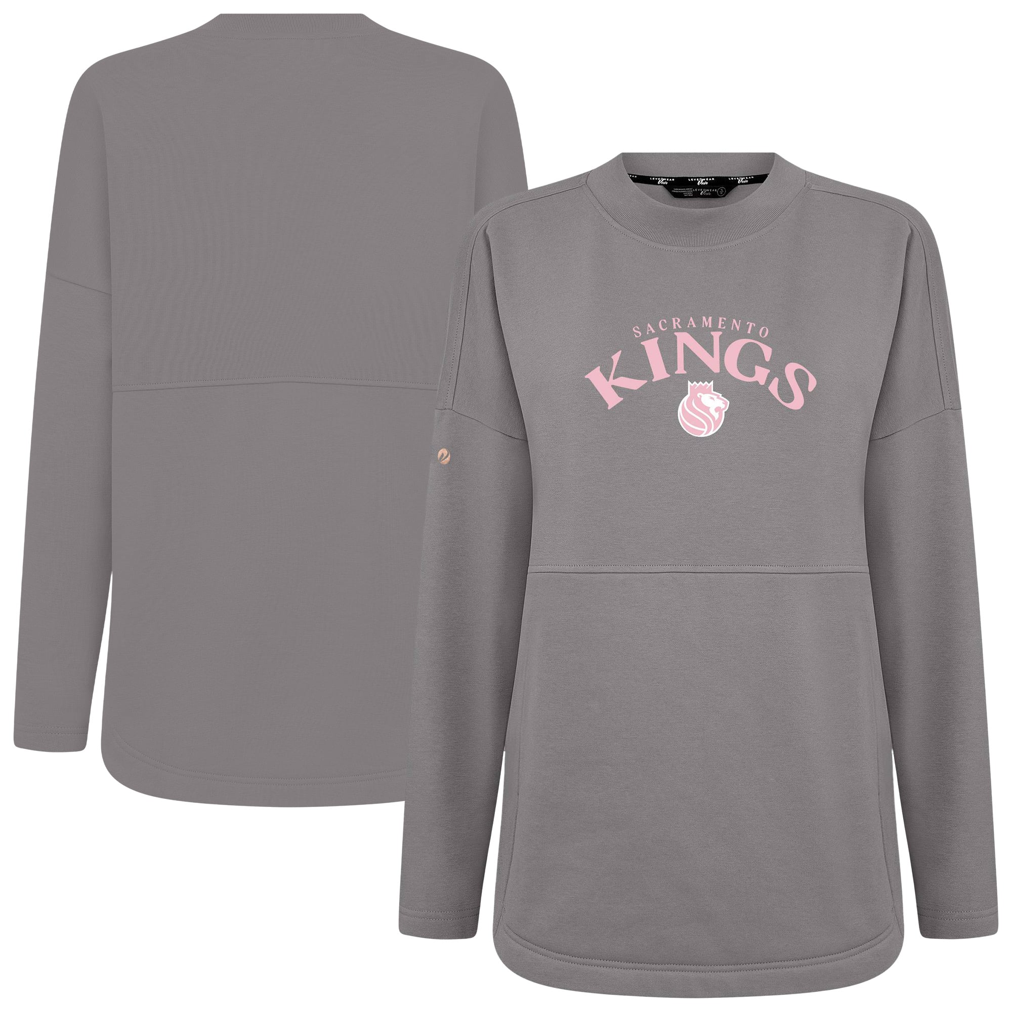 Women's Levelwear  Gray Sacramento Kings Mother's Day Beaudry Arched Pullover Sweatshirt
