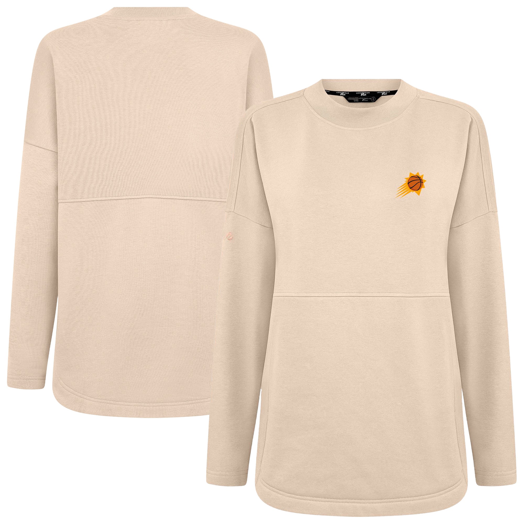 Women's Levelwear Khaki Phoenix Suns Beaudry Pullover Sweatshirt