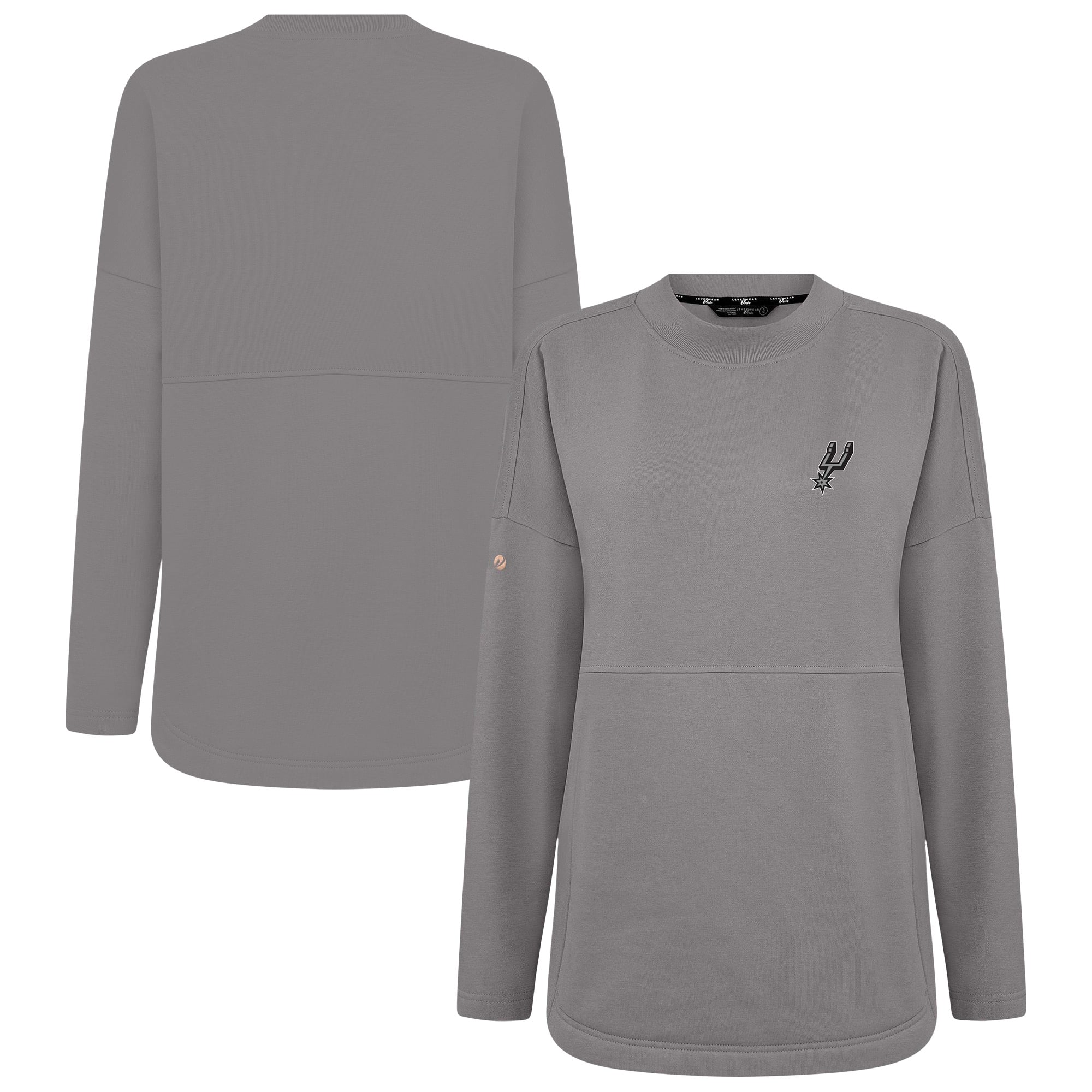 Women's Levelwear Gray San Antonio Spurs Beaudry Pullover Sweatshirt