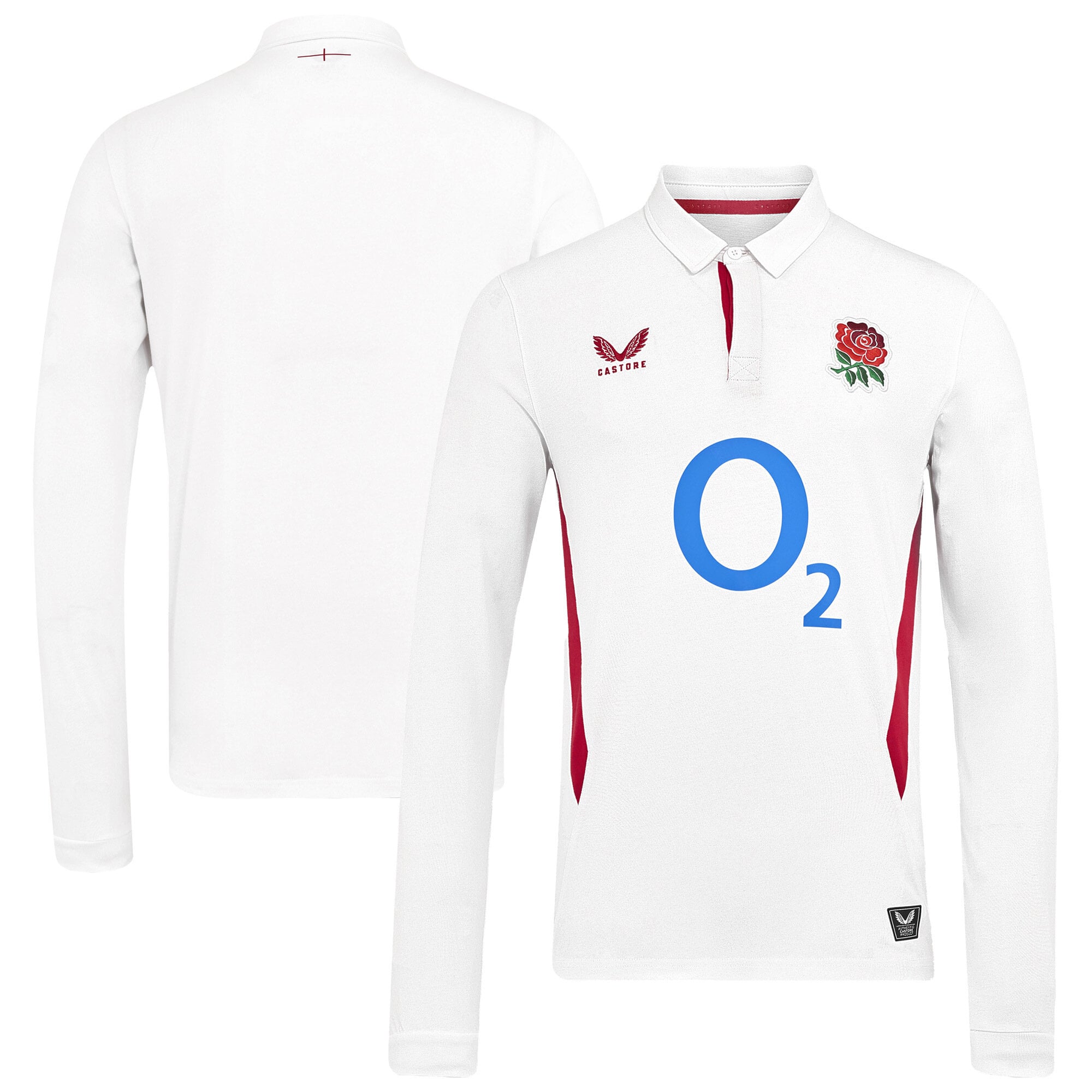 Maglia Home Classic a maniche lunghe England Rugby 2025/26 - Bianca - Uomo