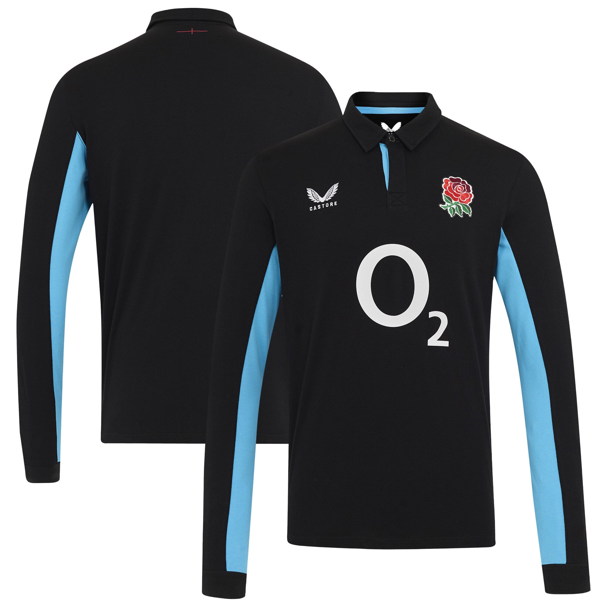 Maglia England Rugby Alternate Classic a maniche lunghe 2025/26 - Nero - Uomo