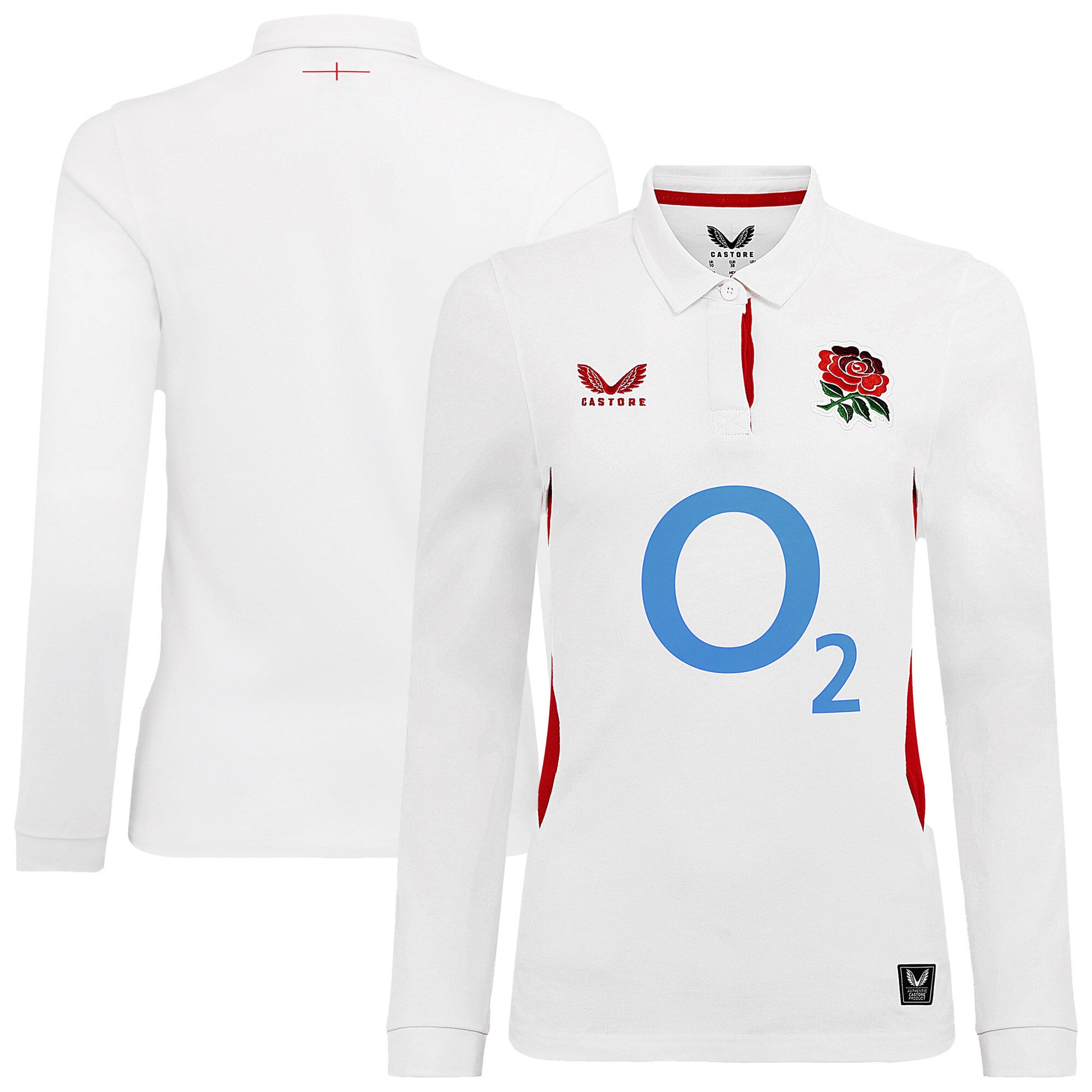 Maglia Home Classic a maniche lunghe England Rugby 2025/26 - Bianca - Donna
