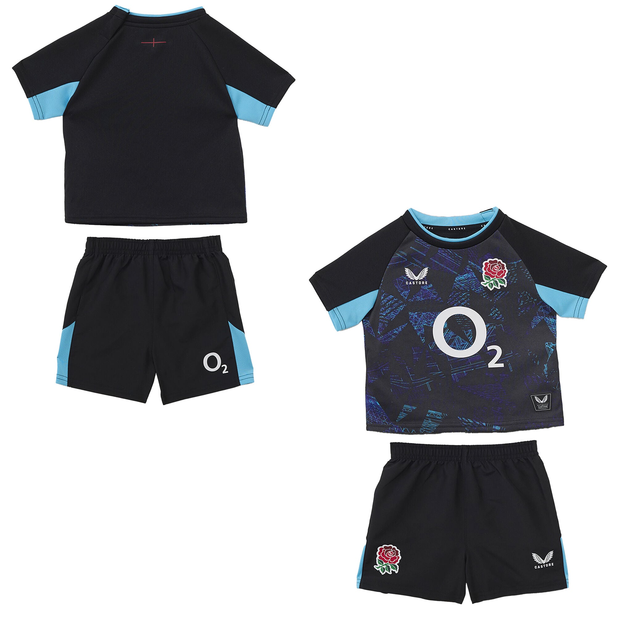 Kit Replica England Rugby Alternate 2025/26 - Nero - Neonato