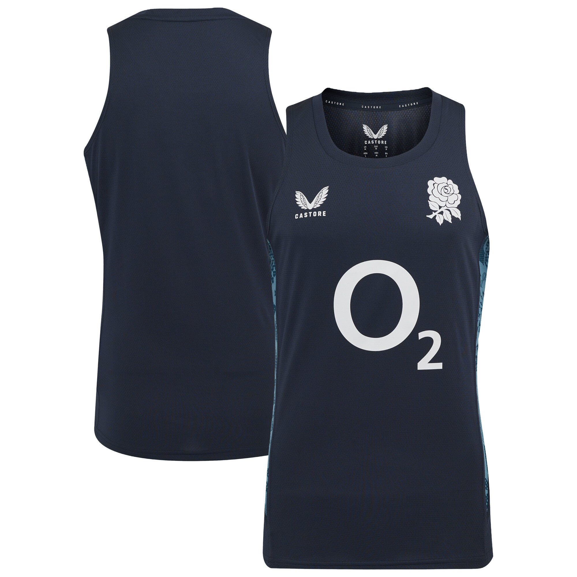 Canotta England Rugby Performance - Blu navy - Uomo