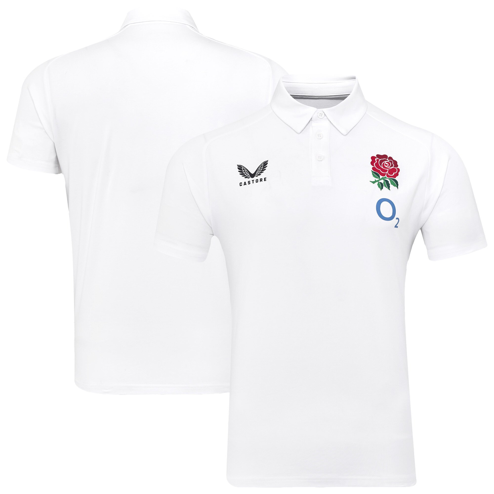 Polo da viaggio England Rugby a maniche corte - Bianco - Uomo