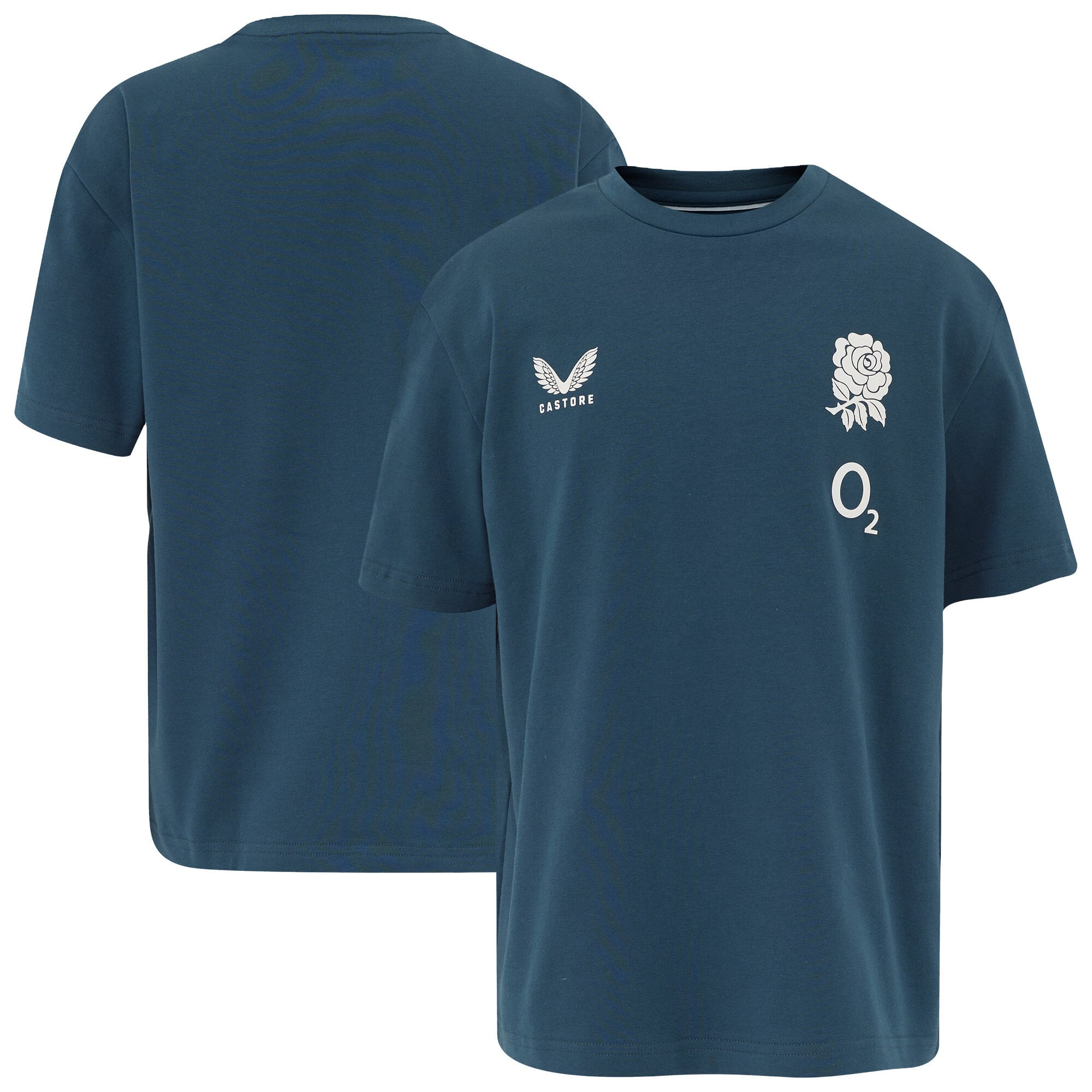 T-shirt a maniche corte da viaggio England Rugby - Verde scuro - Junior